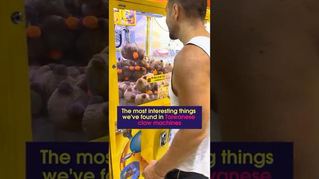 Every few steps in Taiwan, you’ll spot another glowing claw machine arcade…some packed, some totally empty, all filled with everything from snacks to plushies to…sanitary pads. no one really knows if it’s nostalgia, gambling, or money laundering with extra steps 🫣

either way, it’s a national pastime now. so tell us…which prize are you going for from this list (besides the labubus)?

#taiwantravel #taipeinightlife #clawmachine #asiatravel #weirdasia
